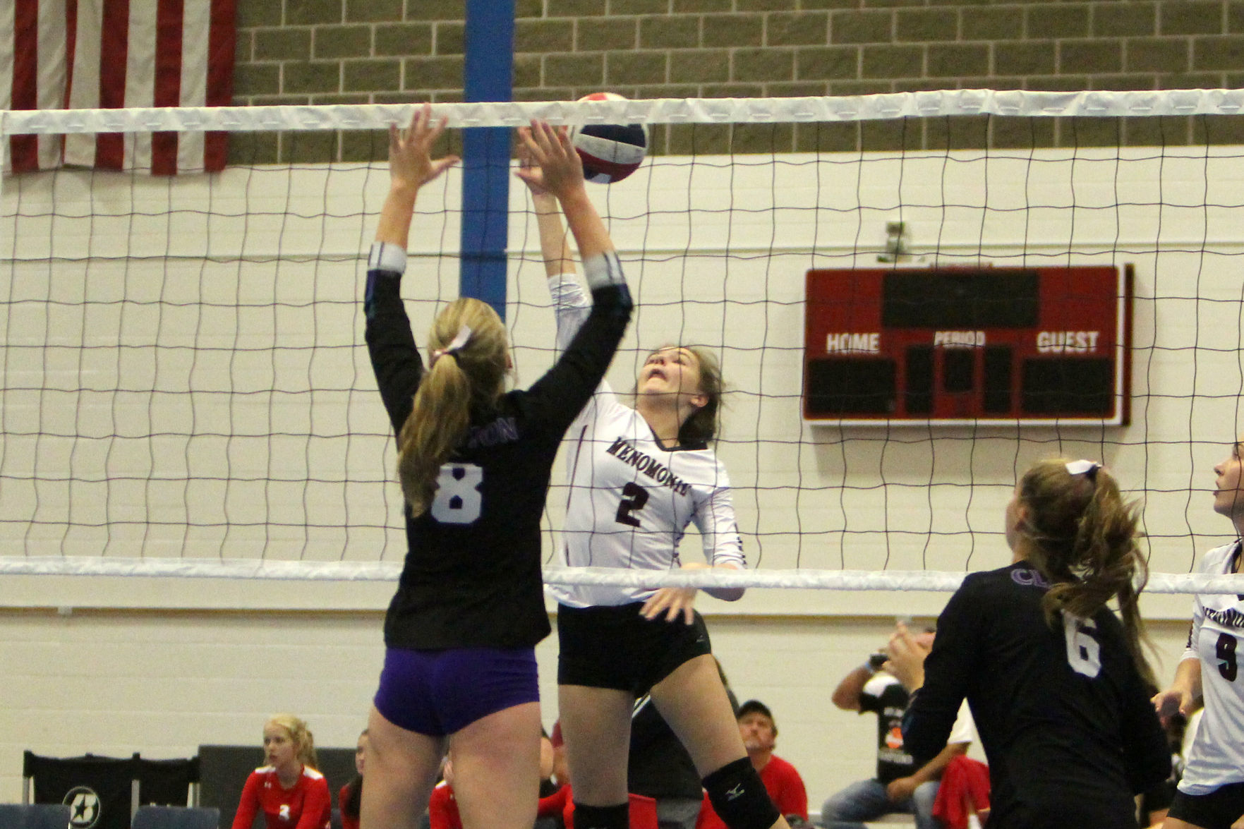 Prep volleyball sprawl at UW-Stout 8-31-19